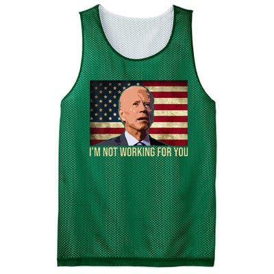 IM Not Working For You Auto Workers Antibiden Mesh Reversible Basketball Jersey Tank