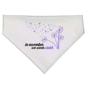 In November We Wear Violet Alzheimer Awareness USA-Made Doggie Bandana