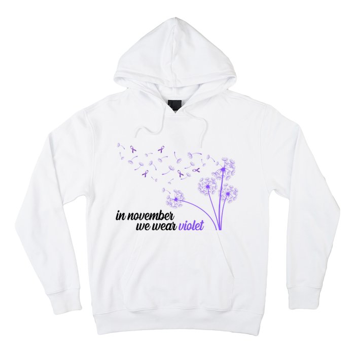 In November We Wear Violet Alzheimer Awareness Hoodie