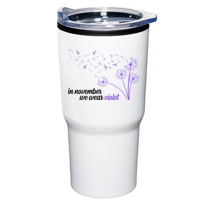 In November We Wear Violet Alzheimer Awareness Tumbler
