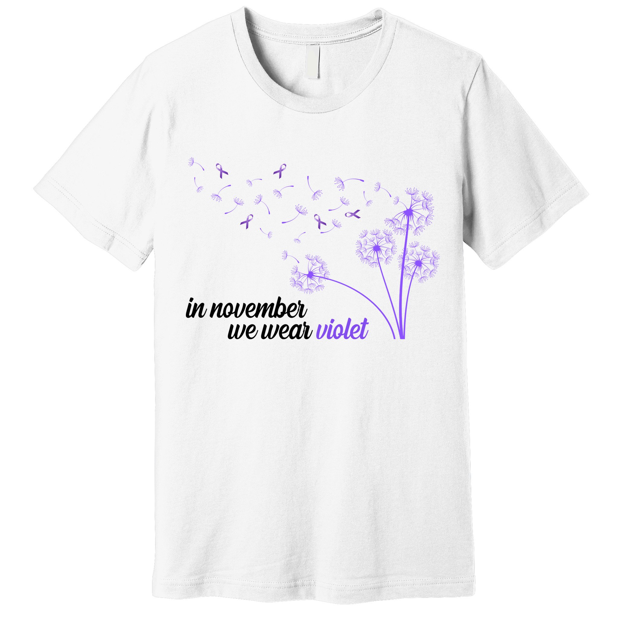 In November We Wear Violet Alzheimer Awareness Premium T-Shirt