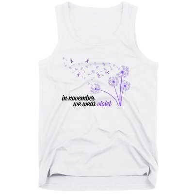 In November We Wear Violet Alzheimer Awareness Tank Top