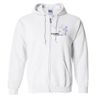 In November We Wear Violet Alzheimer Awareness Full Zip Hoodie