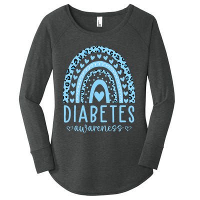 In November We Wear Blue Diabetes Awareness Month Women's Perfect Tri Tunic Long Sleeve Shirt