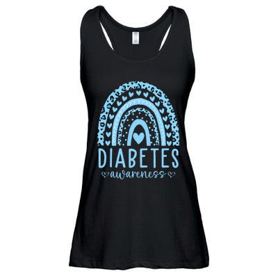 In November We Wear Blue Diabetes Awareness Month Ladies Essential Flowy Tank