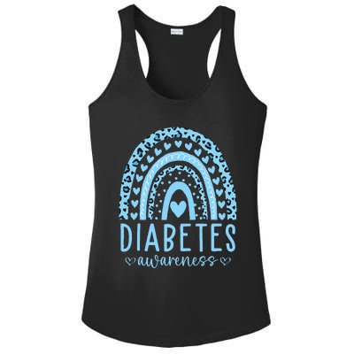 In November We Wear Blue Diabetes Awareness Month Ladies PosiCharge Competitor Racerback Tank