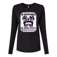 In November We Wear Purple Epilepsy Awareness Women Epilepsy Gift Womens Cotton Relaxed Long Sleeve T-Shirt