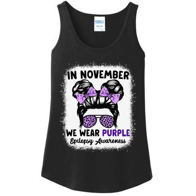 In November We Wear Purple Epilepsy Awareness Women Epilepsy Gift Ladies Essential Tank