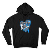 In November We Wear Blue Diabetes Awareness Month Leopard Hoodie