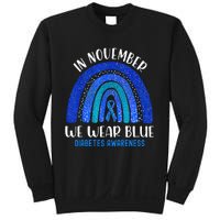 In November We Wear Blue Rainbow Diabetes Awareness Sweatshirt