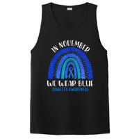 In November We Wear Blue Rainbow Diabetes Awareness PosiCharge Competitor Tank