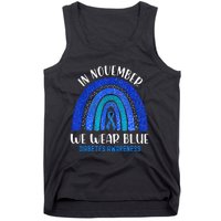 In November We Wear Blue Rainbow Diabetes Awareness Tank Top