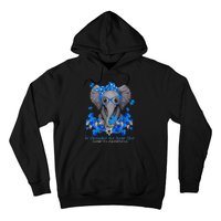 In November We Wear Blue Elephant Diabetes Awareness Gifts Hoodie