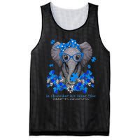 In November We Wear Blue Elephant Diabetes Awareness Gifts Mesh Reversible Basketball Jersey Tank