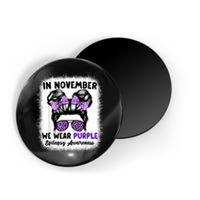 In November We Wear Purple Epilepsy Awareness Women Epilepsy Magnet