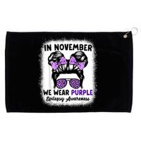 In November We Wear Purple Epilepsy Awareness Women Epilepsy Grommeted Golf Towel