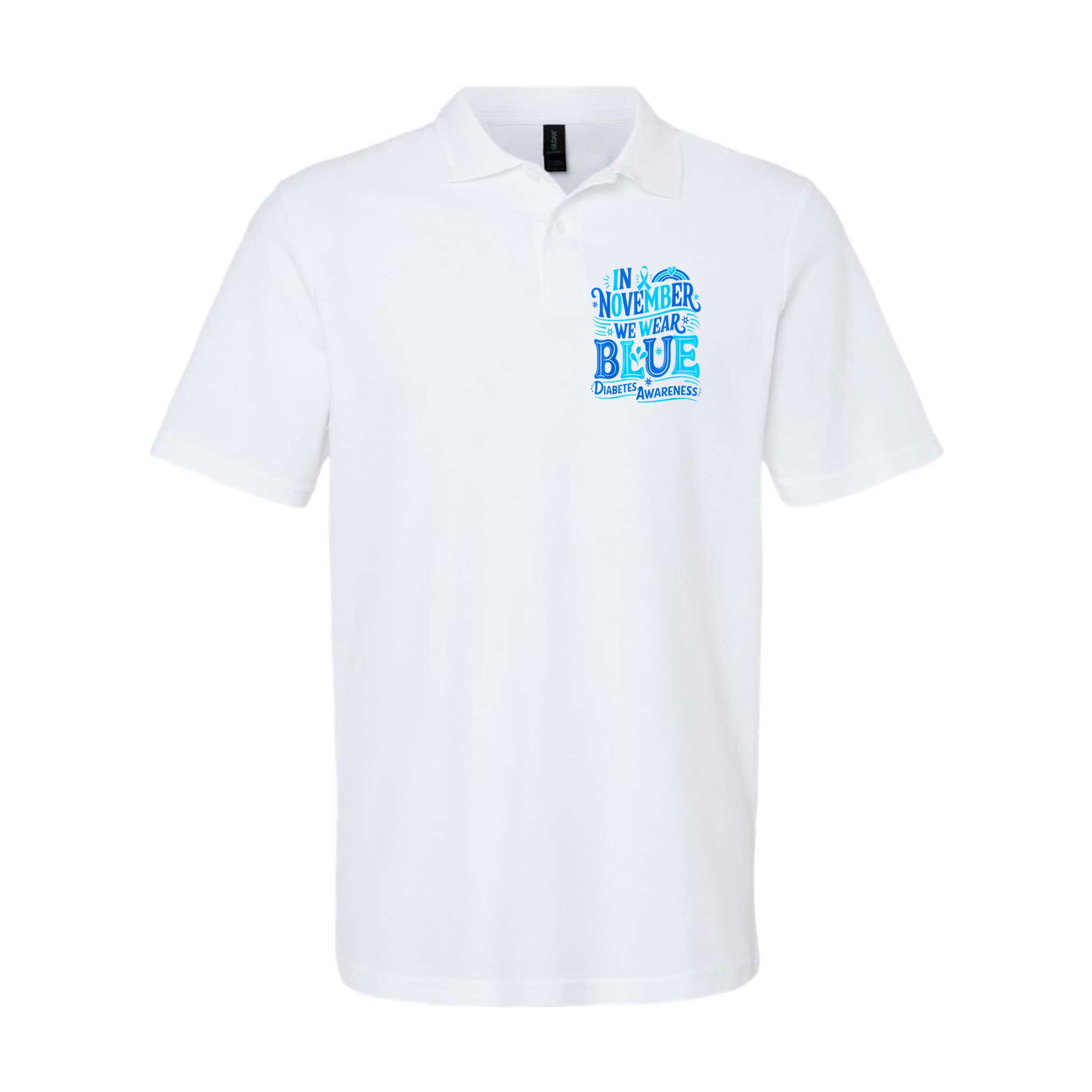 In November We Wear Blue Diabetes Awareness Polo