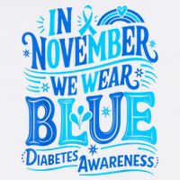 In November We Wear Blue Diabetes Awareness Womens Tank Top