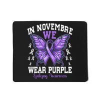 In November We Wear Purple Epilepsy Awareness Month Ribbon Mousepad