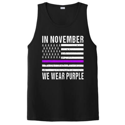 In November We Wear Purple Pancreatic Cancer Awareness PosiCharge Competitor Tank