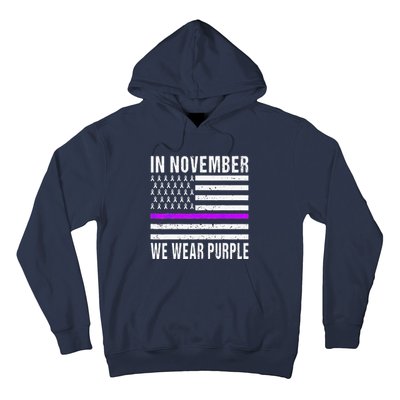 In November We Wear Purple Pancreatic Cancer Awareness Hoodie