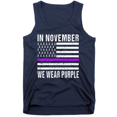 In November We Wear Purple Pancreatic Cancer Awareness Tank Top