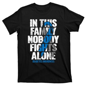 In November We Wear Blue T1d T2d Diabetic Diabetes Awareness T-Shirt