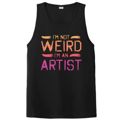 I'm Not Weird I'm An Artist Cool Graphic Designer Art Gift PosiCharge Competitor Tank