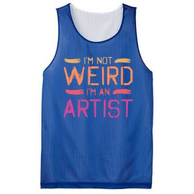 I'm Not Weird I'm An Artist Cool Graphic Designer Art Gift Mesh Reversible Basketball Jersey Tank