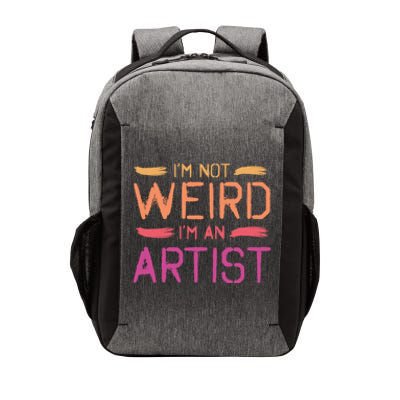 I'm Not Weird I'm An Artist Cool Graphic Designer Art Gift Vector Backpack