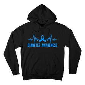 In November We Wear Bleu Diabetes Awareness Butterflies Hoodie