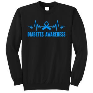 In November We Wear Bleu Diabetes Awareness Butterflies Sweatshirt