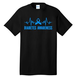 In November We Wear Bleu Diabetes Awareness Butterflies Tall T-Shirt