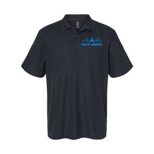 In November We Wear Bleu Diabetes Awareness Butterflies Softstyle Adult Sport Polo