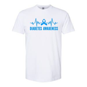 In November We Wear Bleu Diabetes Awareness Butterflies Softstyle CVC T-Shirt