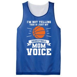 I'm Not Yelling This Is Just My Basketball Mom Voice Cool Gift Mesh Reversible Basketball Jersey Tank