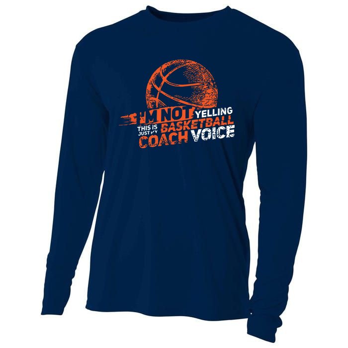 Im Not Yelling Basketball Coach Voice Basketball Coaching Cooling Performance Long Sleeve Crew