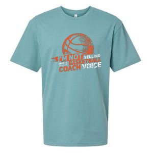 Im Not Yelling Basketball Coach Voice Basketball Coaching Sueded Cloud Jersey T-Shirt