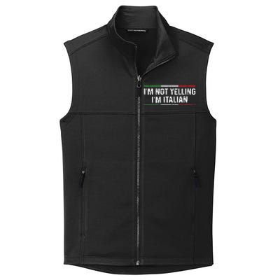 Im Not Yelling Im Italian Shirts Men Women Funny Italian Collective Smooth Fleece Vest