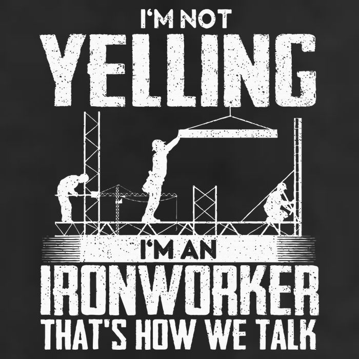 IM Not Yelling IM An Ironworker Rodbuster Ironworking Microfiber Hand Towel