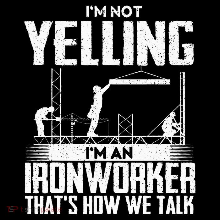 IM Not Yelling IM An Ironworker Rodbuster Ironworking Zip Tote Bag