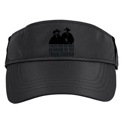 I Need You To Take Brandon To The Train Station Adult Drive Performance Visor
