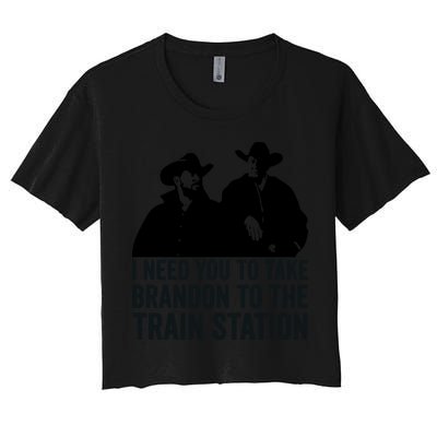 I Need You To Take Brandon To The Train Station Crop Top