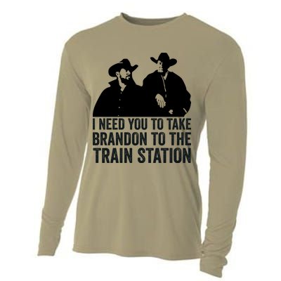 I Need You To Take Brandon To The Train Station Cooling Performance Long Sleeve Crew