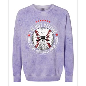 I'm not yelling this is my baseball mom voice Colorblast Crewneck Sweatshirt