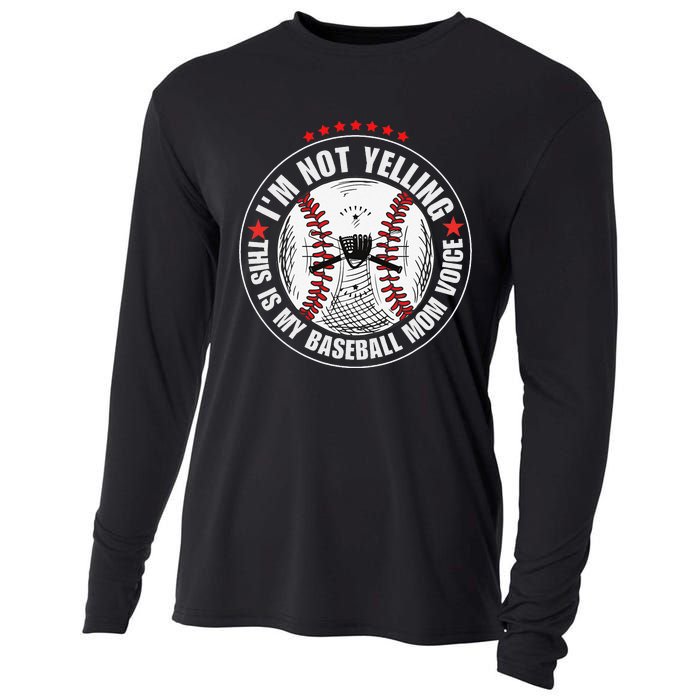 I'm not yelling this is my baseball mom voice Cooling Performance Long Sleeve Crew