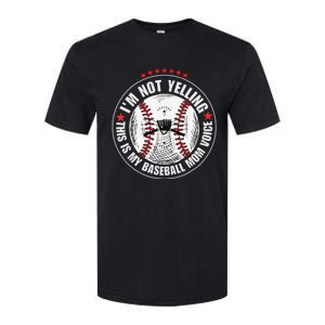 I'm not yelling this is my baseball mom voice Softstyle CVC T-Shirt