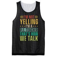 I'm Not Yelling I'm A P Mesh Reversible Basketball Jersey Tank