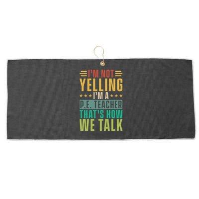 I'm Not Yelling I'm A P Large Microfiber Waffle Golf Towel
