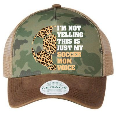 Im Not Yelling This Is My Soccer Mom Voice Leopard Ball Legacy Tie Dye Trucker Hat